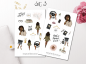 Preview: Mädchen Girlboss Sticker Set